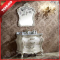 Cabinet antique de salle de bains avec l&#39;évier et le miroir de ruban de 5mm